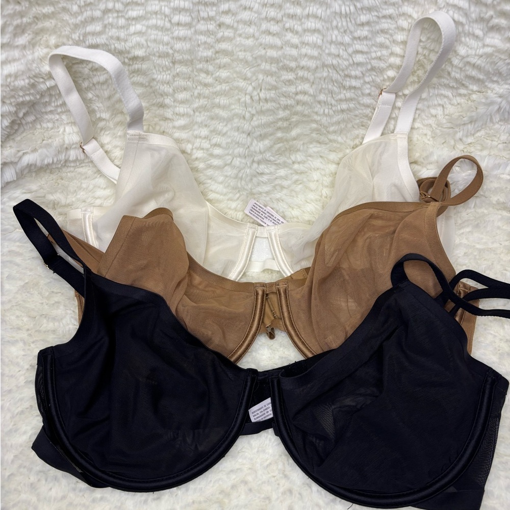 Auden Women's Mesh Unlined Demi Bras